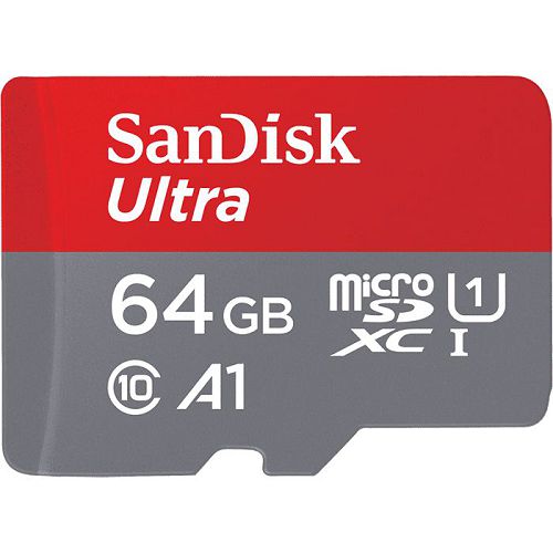 SanDisk Ultra MicroSDXC 64GB [C10 100MB/s A1] SDSQUAR-064G-GN6MA