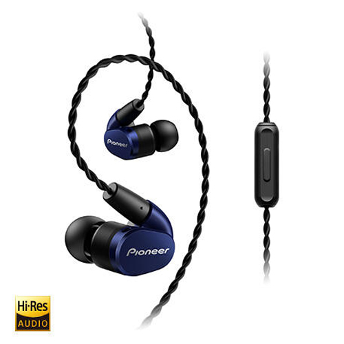 Pioneer Hi-Res Audio 入耳式耳機 藍 SE-CH5TL