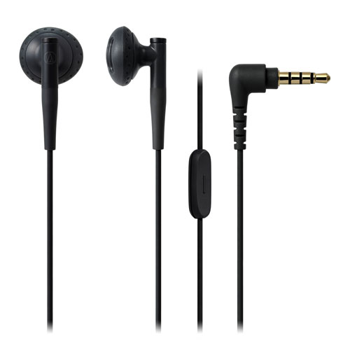 audio-tech [P]Ear-Bud Earphones for Smartphone 黑 ATH-C200IS BK