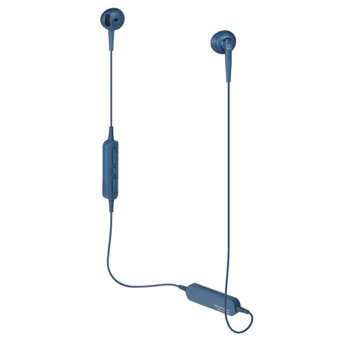 audio-tech Bluetooth Ear-Bud Earphones 藍 ATH-C200BT BL