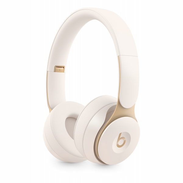 Beats Solo Pro Wireless Noise Cancelling Headphones-Ivory