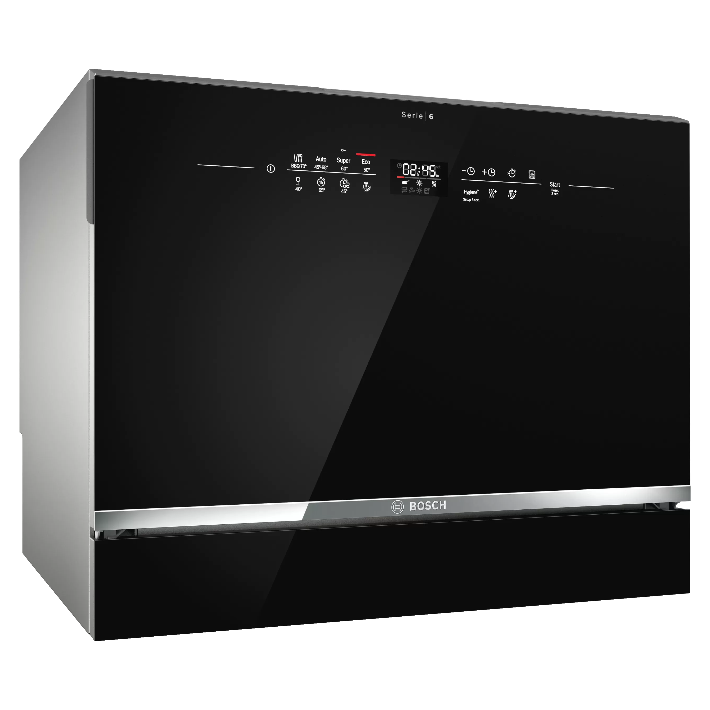 BOSCH [i]6套桌面式洗碗機 SKS68BB008 黑玻璃