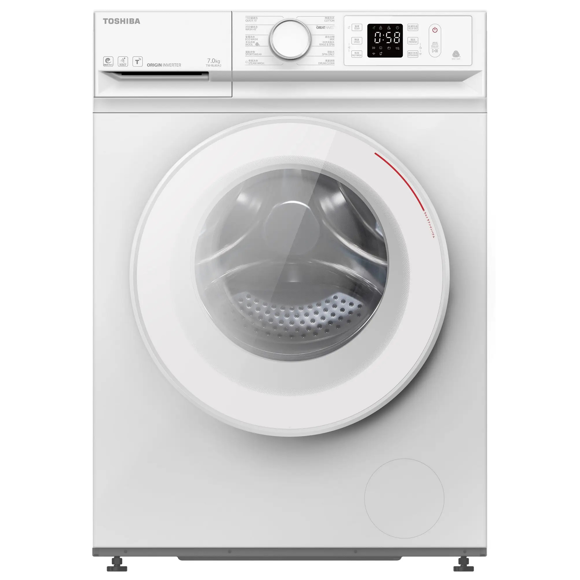 TOSHIBA 7KG前置式洗衣機 TW-BL80A2H