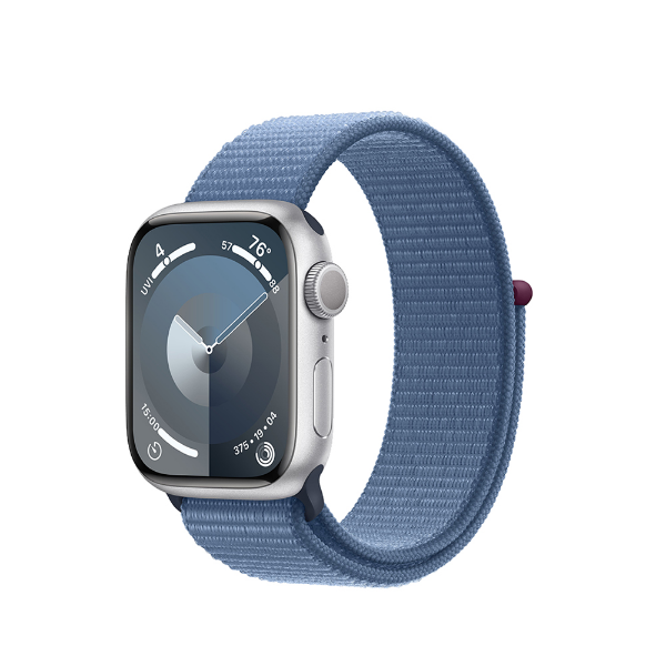 APPLE Watch S9 GPS 41mm Silver Case With Winter Blue Loop