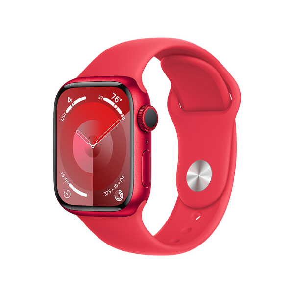 APPLE Watch S9 GPS 45mm RED Case With /RED Sport Band/L