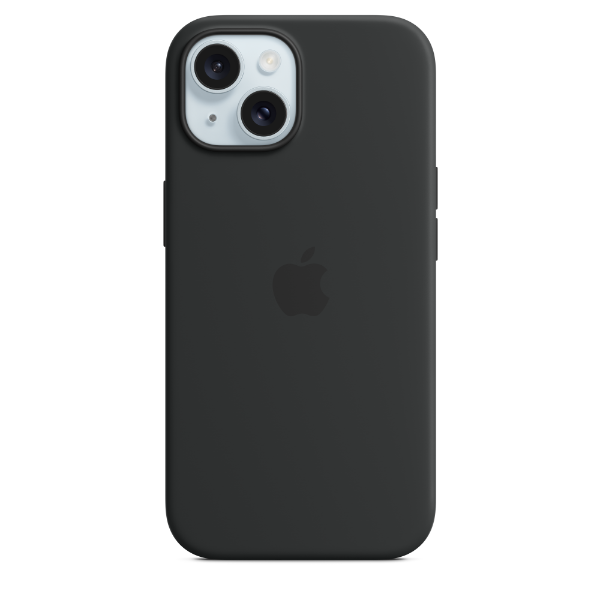 APPLE iPhone 15 Silicone Case with MagSafe- Black