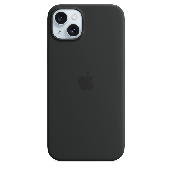 APPLE iPhone 15 Plus Silicone Case with MagSafe Black