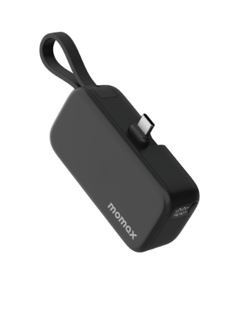 MOMAX 1-Power Mini 3合1 USB-C 流動電源 5000mAh 黑色