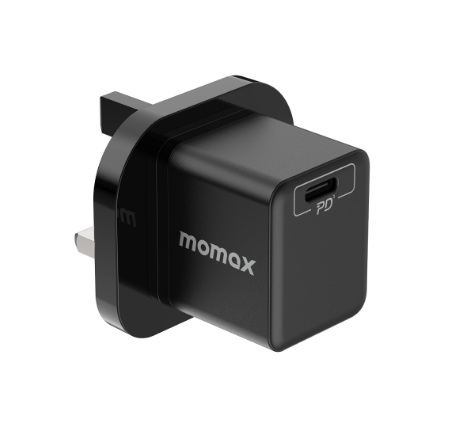 MOMAX ONEPlug 20W USB-C 迷你快速充電器 黑