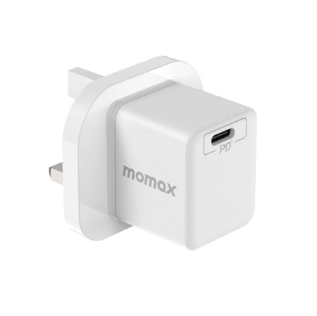 MOMAX ONEPlug 20W USB-C 迷你快速充電器 白