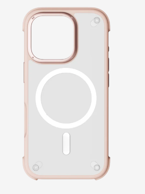 MOMAX iPhone 16 Pro Air CaseForm 磁吸保護殼 粉紅