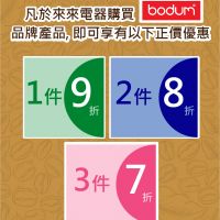 Bodum 品牌正價產品折上折優惠