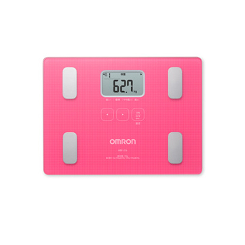 OMRON 脂肪分析磅 HBF-217粉紅