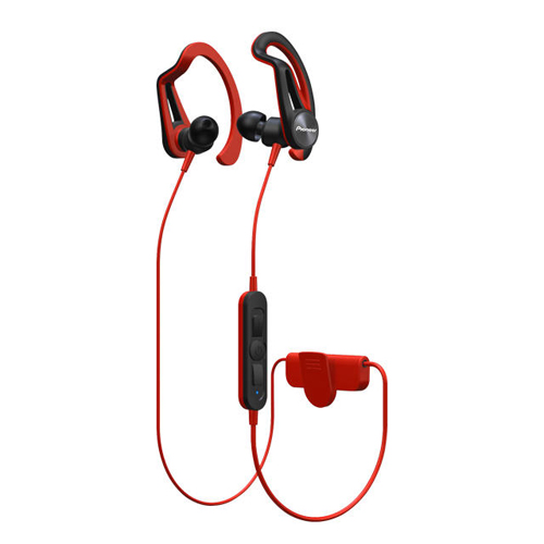 Pioneer Clip Sport 掛耳式藍牙耳機 紅 SE-E7BTR