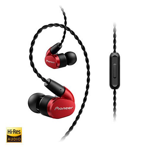 Pioneer Hi-Res Audio 入耳式耳機 紅 SE-CH5TR