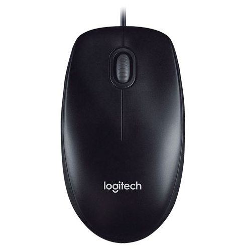 Logitech Wired Mouse M100r Black