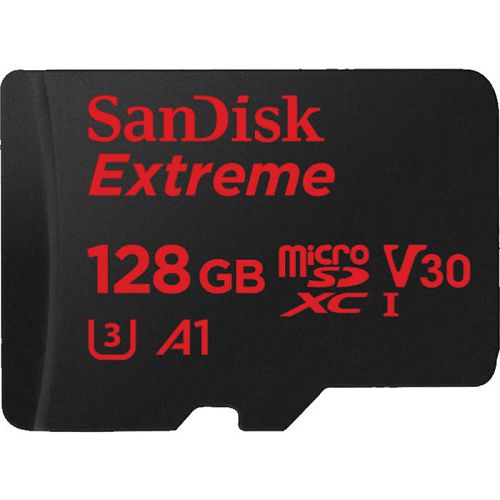 SanDisk Extreme MicroSDXC 128GB [支援4K拍攝] SDSQXAF-128G-GN6AA