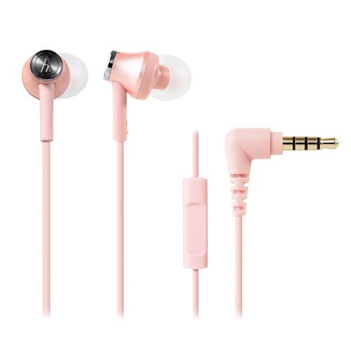 audio-tech Moblie In-earphones 淺粉 ATH-CK350is PK
