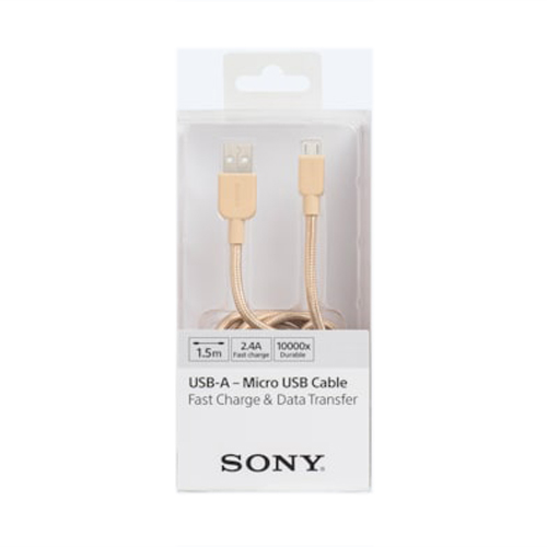 SONY MicroUSB to USB Cable [1.5M] Gold