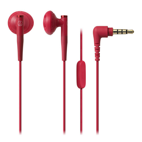 audio-tech [P]Ear-Bud Earphones for Smartphone 紅 ATH-C200IS RD