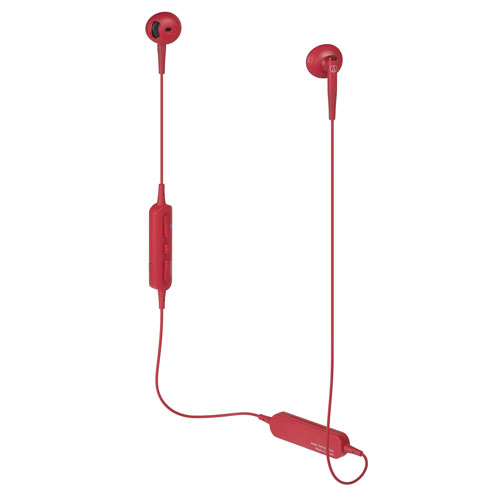 audio-tech Bluetooth Ear-Bud Earphones 紅 ATH-C200BT RD