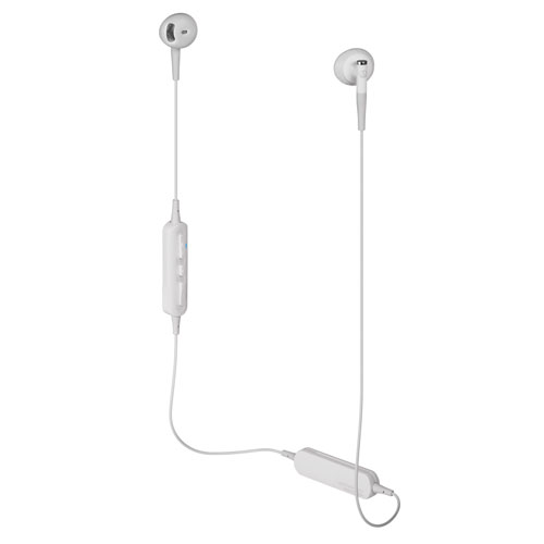 audio-tech Bluetooth Ear-Bud Earphones 白 ATH-C200BT WH