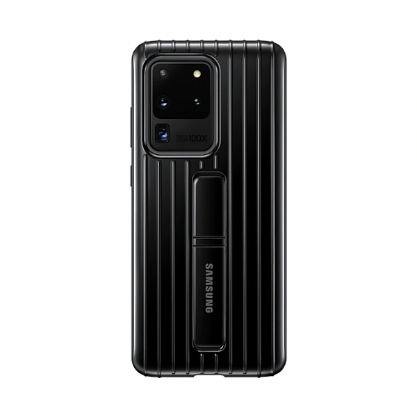 Samsung S20 Ultra 立架式保護皮套 Black