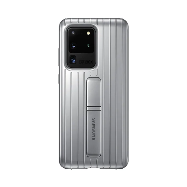 Samsung S20 Ultra 立架式保護皮套 Silver