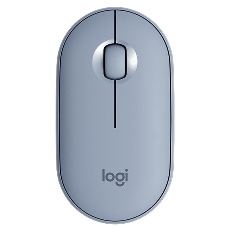 Logitech PEBBLE Bluetooth Mouse M350 Blue Grey