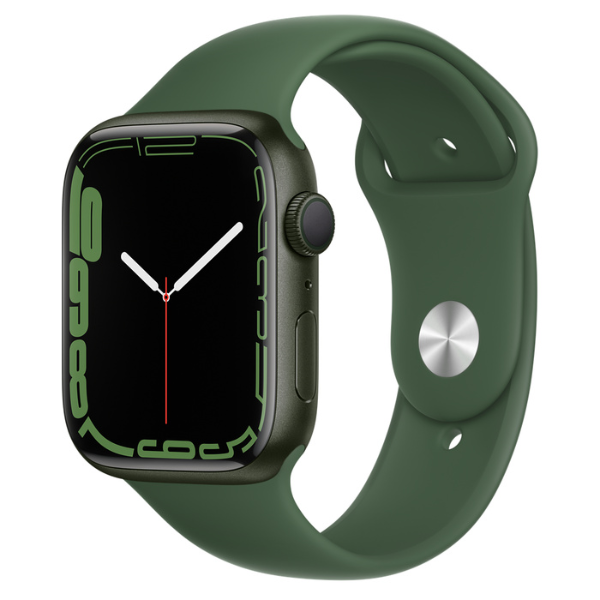 APPLE Watch S7 GPS 45mm Green /Clover Sport Band-Regular