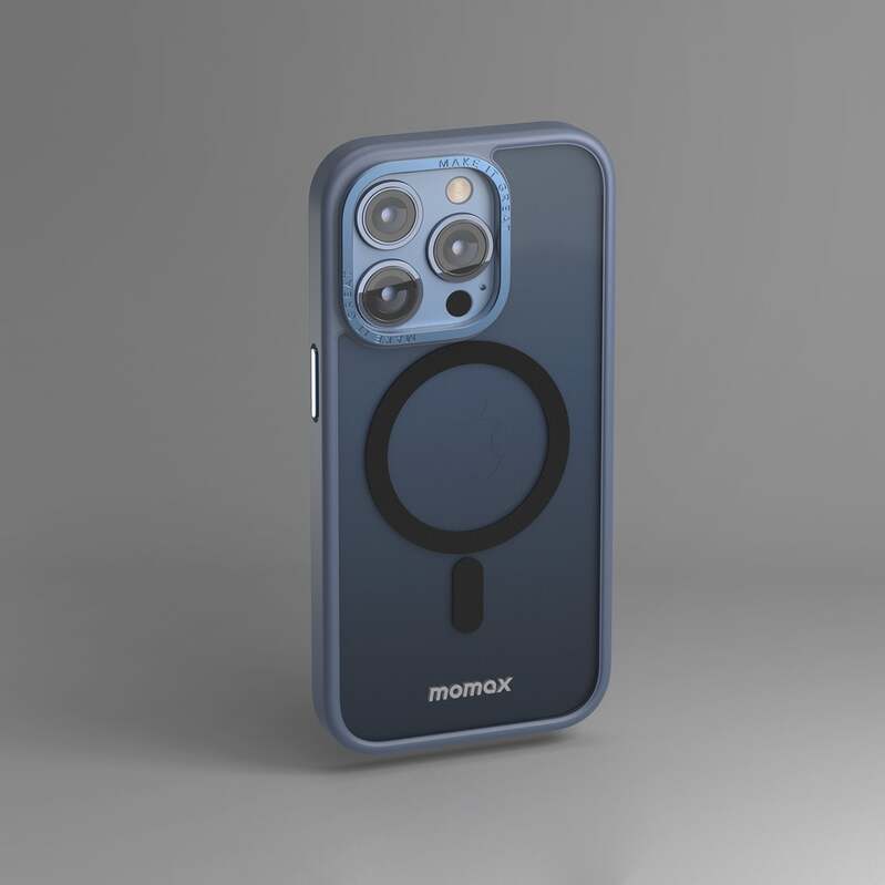 MOMAX iPhone 14 Pro Hybrid Case 藍色