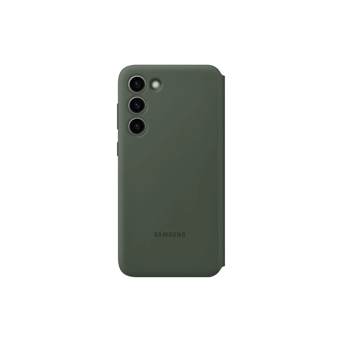 Samsung S23+ 卡夾式感應保護殼 叢林綠色