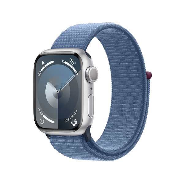 APPLE Watch S9 GPS 45mm Silver Case With Winter Blue Loop