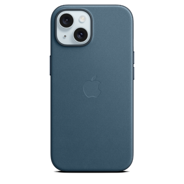 APPLE iPhone 15 FineWoven Case with MagSafe- Pacific Blue
