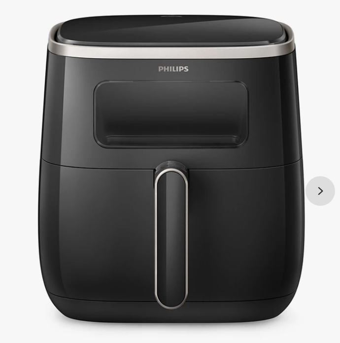 PHILIPS 透視健康空氣炸鍋 HD9257/80 亮黑色