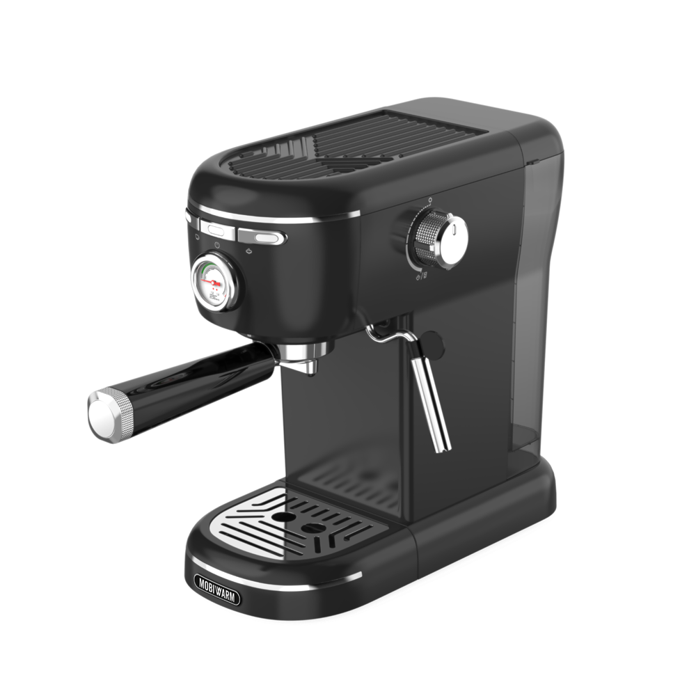 MOBIWARM 半自動咖啡機 MWCMI04-B 黑色