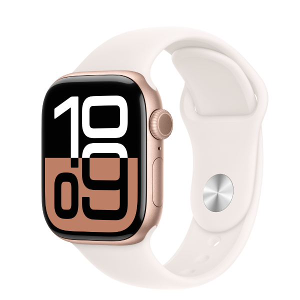 APPLE Watch S10 GPS 42mm Rose Gold/Light Blush Sprot Band-S/M