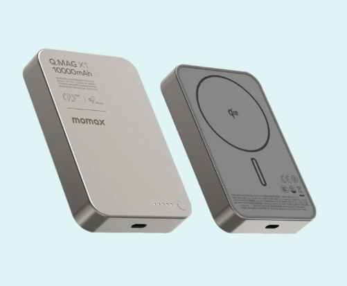 MOMAX Q.Mag X1 Qi2 超薄磁吸無線充電電源 10000mAh 鈦金