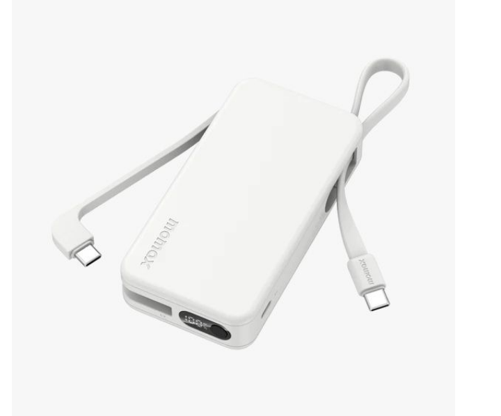 MOMAX 1-Power Vital+ 雙USB-C 線流動電源 10000mAh 白色