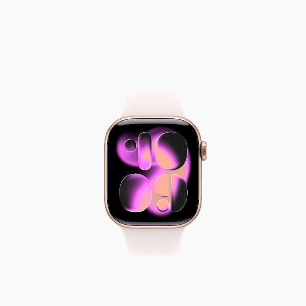 APPLE Watch S11 GPS 42mm Rose Gold with淺腮紅 Sprot Band-S/M