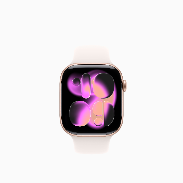 APPLE Watch S11 GPS 46mm Rose Gold with淺腮紅 Sprot Band-S/M