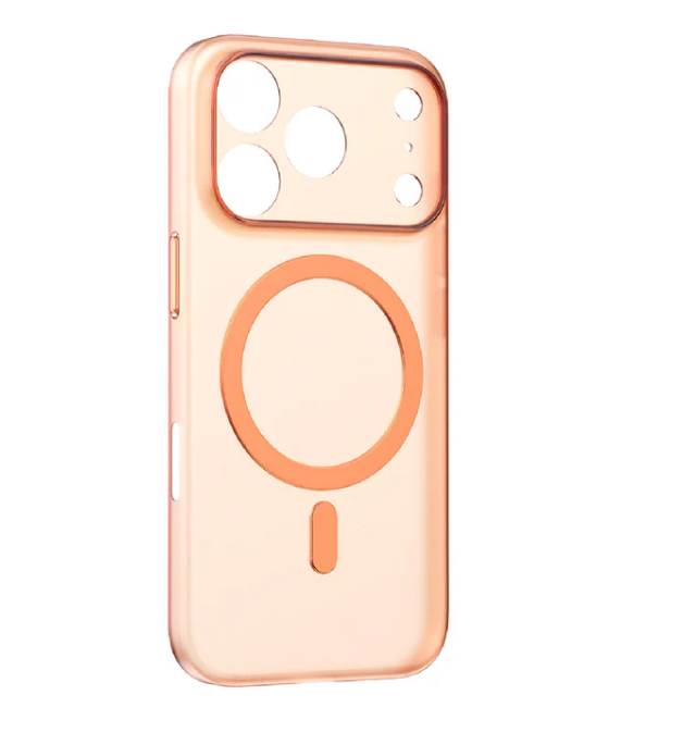 MOMAX iPhone 17 Pro CaseForm Lite 磁吸保護殼 透明橙