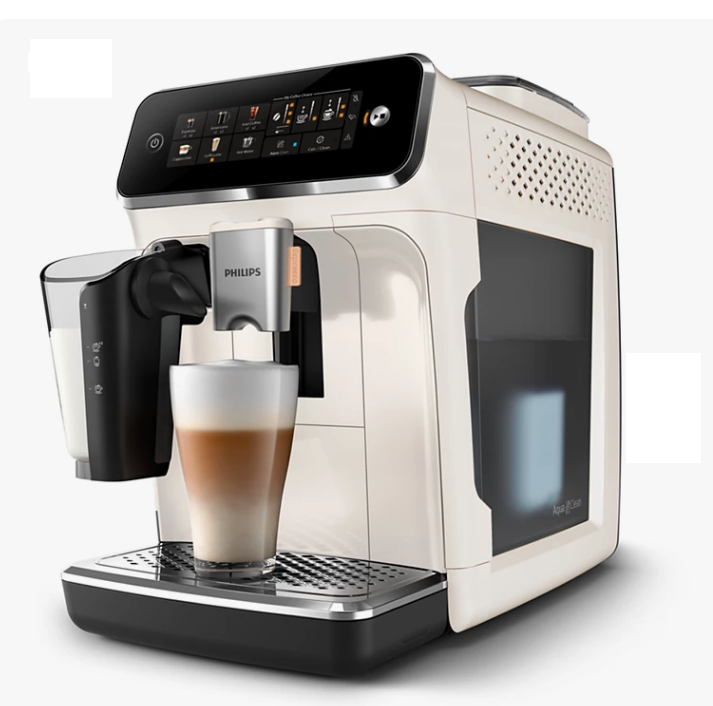 PHILIPS 雙溫萃取全自動咖啡機 EP3341/89 奶油白