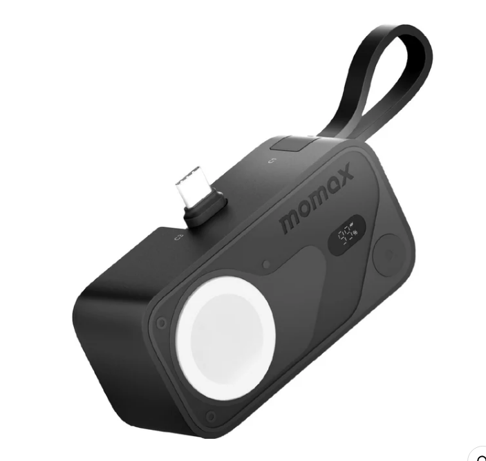 MOMAX 1-Power Pro Mini+ 3合1 USB-C及AppleWatch 5000mAh 流動電源 黑