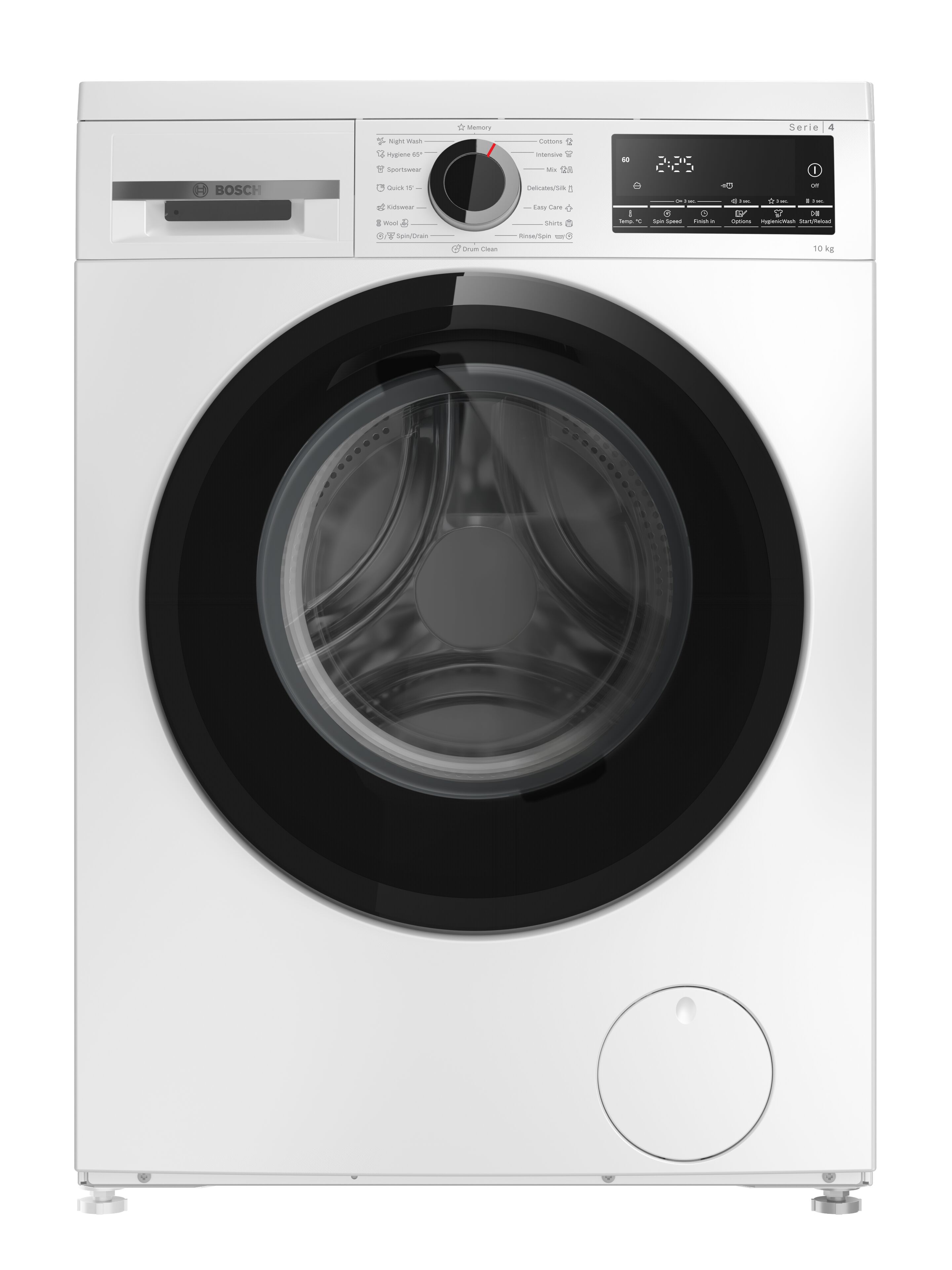 BOSCH [i]10KG蒸氣前置式洗衣機 WHE25300HK 白色