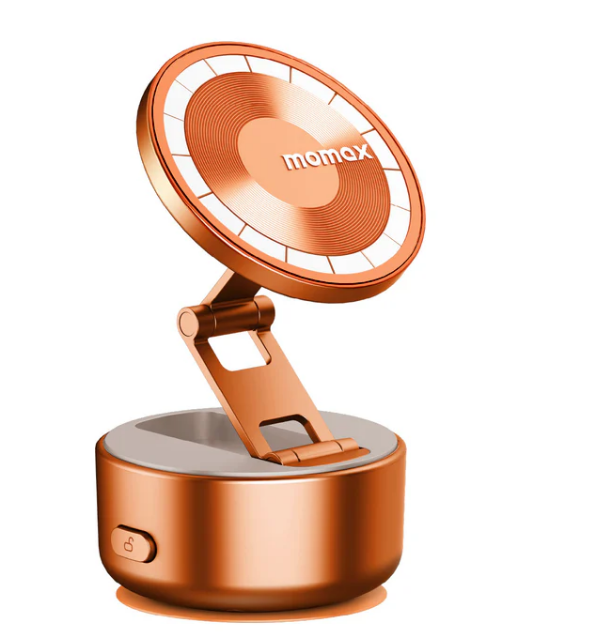 MOMAX 1-SNAP GO電動吸盤支架 橙