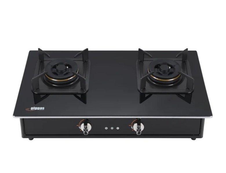 GIGGAS 石油氣/雙頭座檯煮食爐 GZ-989II LPG 黑玻璃