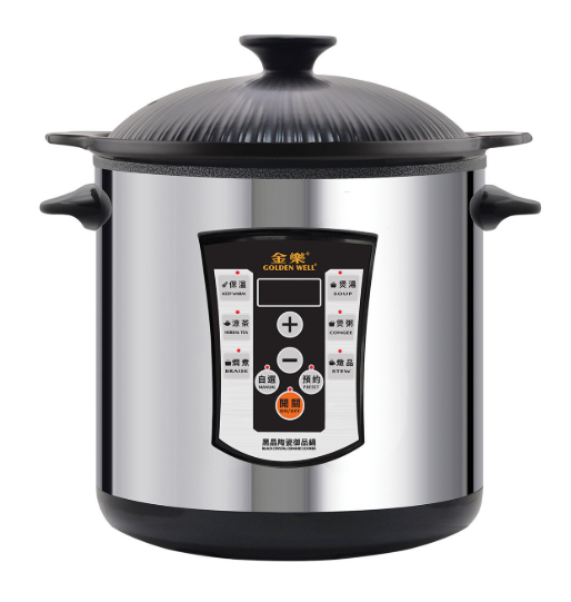 GOLDENWELL 6L黑晶陶瓷御品鍋 GBC-125SE