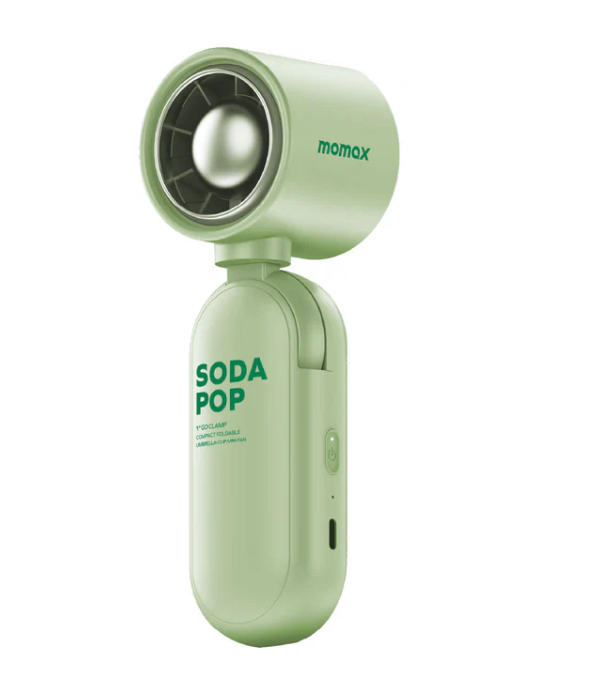 MOMAX 1 GO CLAMP輕巧傘夾迷你風扇 綠色