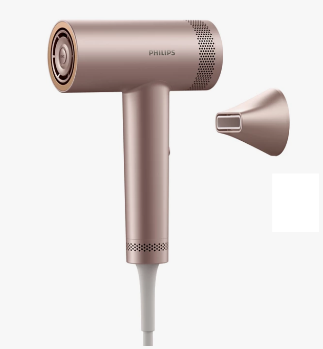 PHILIPS 高速負離子電風筒 BHD837/03 玫瑰香檳色